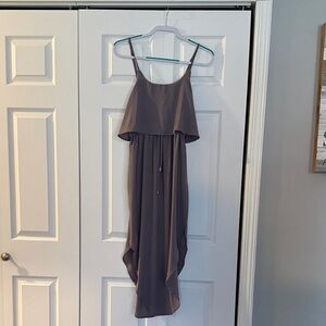Chic High Low Gray Dress